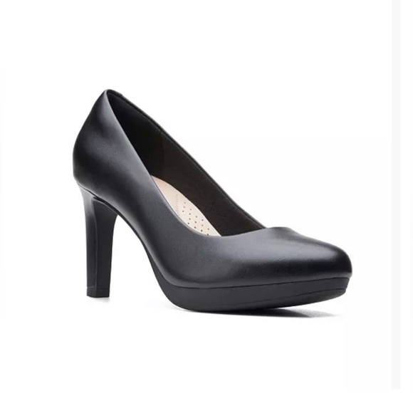 Clarks Shoes - Clarks Women’s 8 Black Ambyr Joy High-Heeled (3.25”) Comfort Leather Pumps EUC!